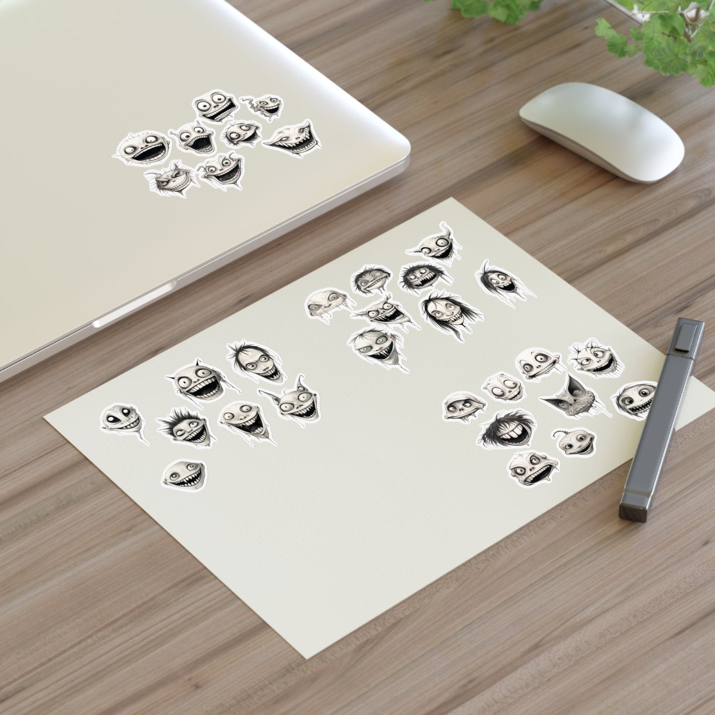 Monster Head Sticker Sheets