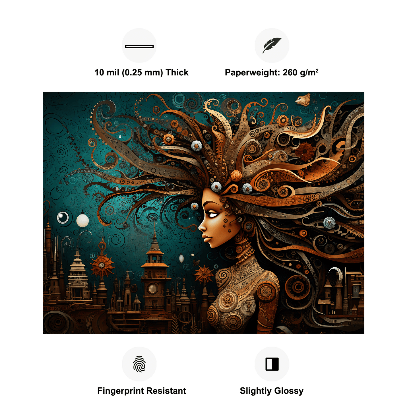 Australian Aboroginal Mermaid Protector Poster