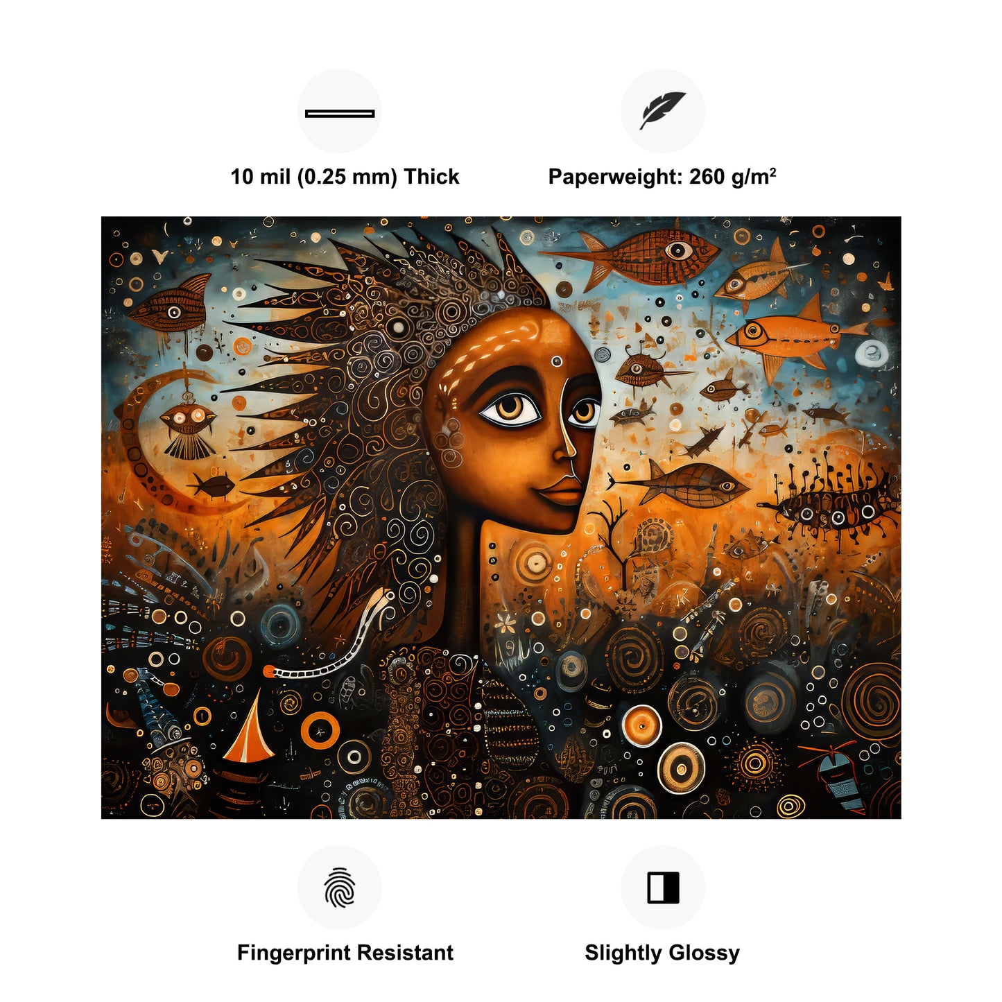 Australian Aboriginal Mermaid Poster