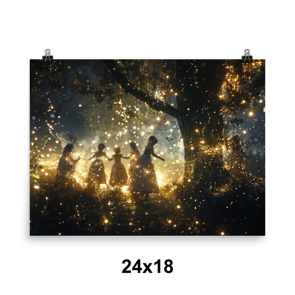 Nighttime Fairy Dust Poster