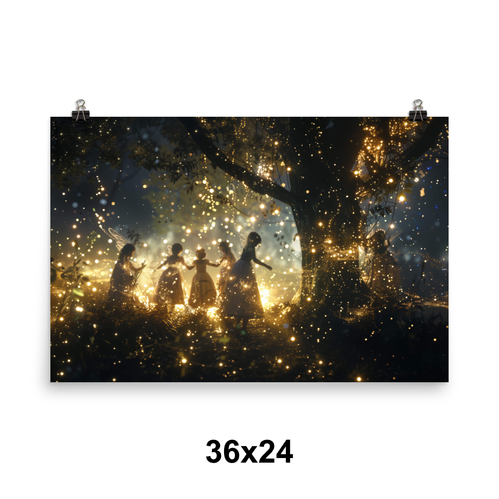 Nighttime Fairy Dust Poster