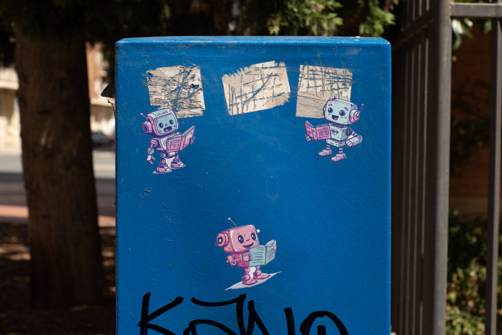 Reading Robot Sticker Sheet
