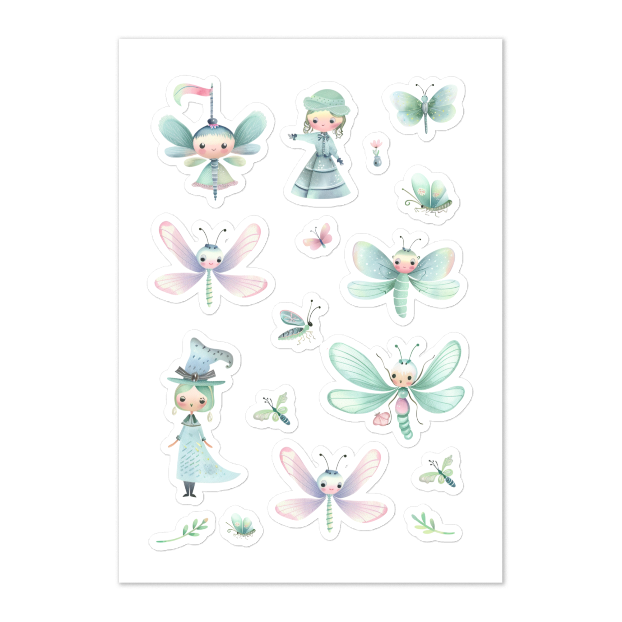 Fairies Pastel Sticker sheet