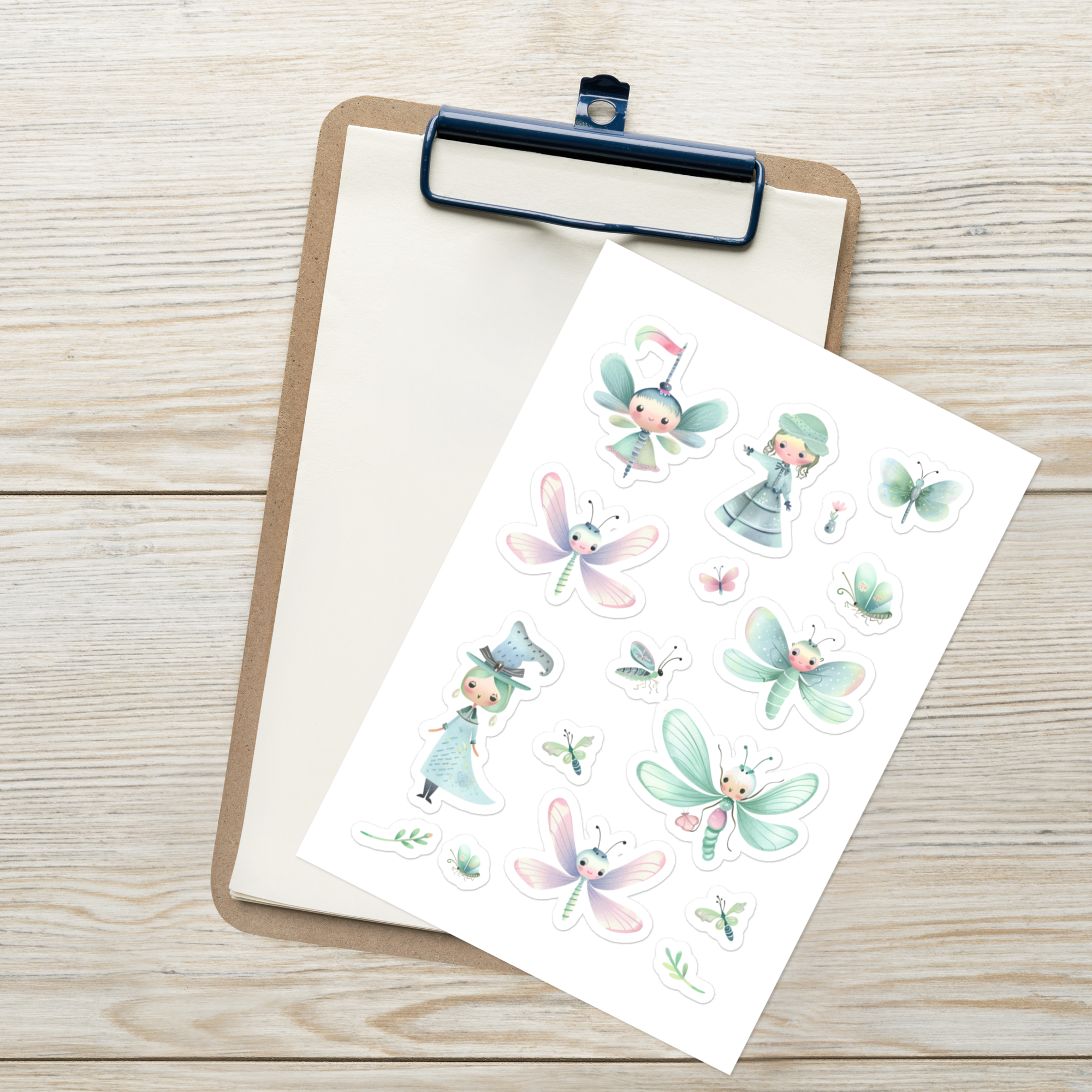 Fairies Pastel Sticker sheet